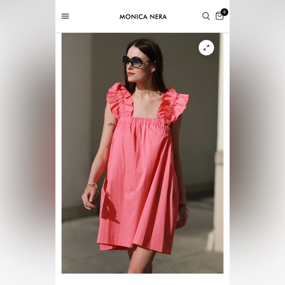 Monica Nera purple Maya dress - Picture 3 of 7